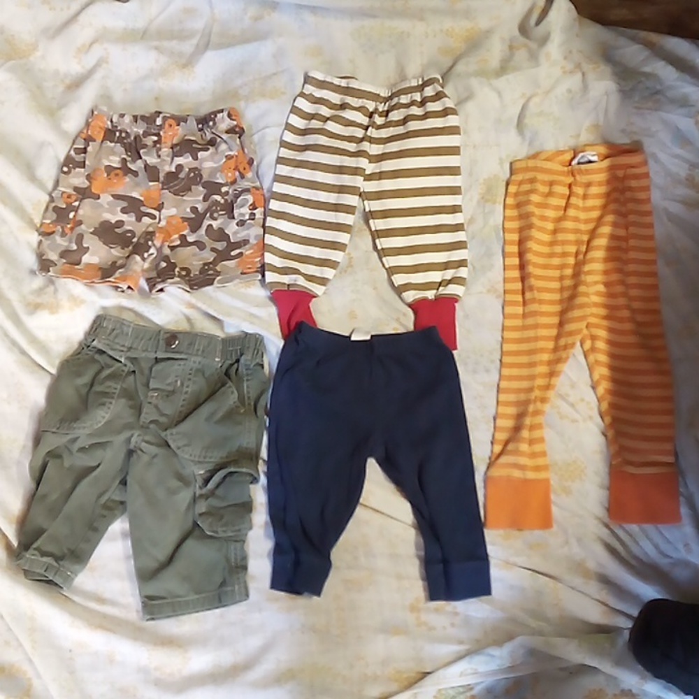 Lightly used baby boy pants bundal 5 pairs varying sizes/brands